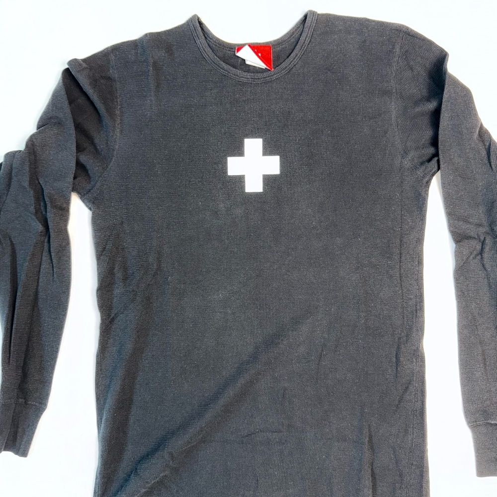 Men’s Andrew Christian Long-Sleeve Waffle Tee Size
